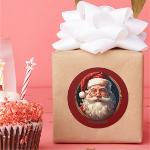 Ho ho geluk ronde sticker