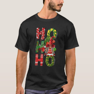 Ho Ho Gnomes Kerstboom Lichten Vrolijk Kerstfeest T-shirt