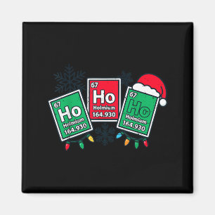 Ho Ho Grappige Wetenschapsleraar Kerstmis Chemie J Magneet