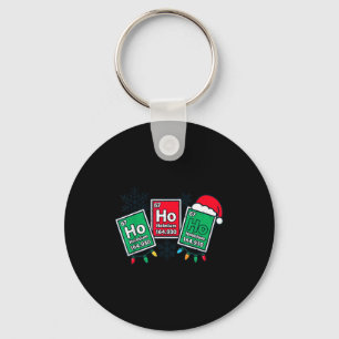 Ho Ho Grappige Wetenschapsleraar Kerstmis Chemie J Sleutelhanger