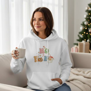 Ho Ho Groovy Vrolijk kerstfeest Hoodie