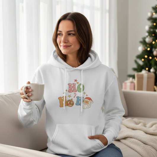 Ho Ho Groovy Vrolijk kerstfeest Hoodie