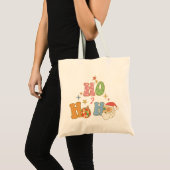 Ho Ho Groovy Vrolijk Kerstfeest Tote Bag (Voorkant (product))