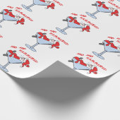 Ho Ho Hammered Cadeaupapier (Hoek)