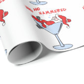 Ho Ho Hammered Cadeaupapier (Rol Hoek)