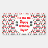 HO HO Happy Birthday Spandoek (Horizontaal)