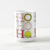 HO HO Happy Holiday Kerstmis Koffiemok (Center)