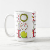HO HO Happy Holiday Kerstmis Koffiemok (Links)