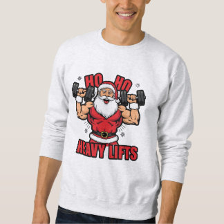 Ho Ho Heavy Lifts – Buff Santa Christmas Workout Trui