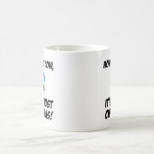 Ho Ho Heilige Koe bijna Kerstmis Koffiemok (Center)