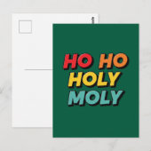 Ho Ho Heilige Moleste Kerstmis Briefkaart (Voorkant / Achterkant)