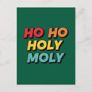 Ho Ho Heilige Moleste Kerstmis Briefkaart
