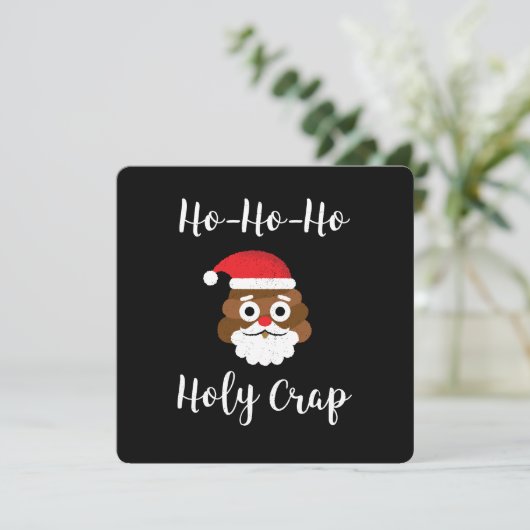 Ho ho Heilige onzin Grappig Feestdagenkaart (Staand voorkant)