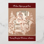 HO HO HELP folie uitnodiging (Voorkant)