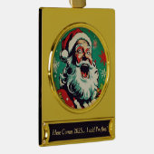 HO HO HELP ORNAMENT VERGULD BANNER ORNAMENT (Rechts)