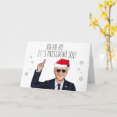 HO HO, HET IS PRESIDENT JOE KAART (Gele Bloem)