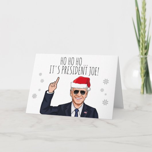 HO HO, HET IS PRESIDENT JOE KAART (Voorkant)
