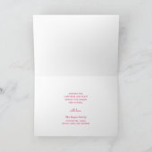 Ho Ho Ho | 3 Foto Collage Bewerkbare Kleuren Vouwk Feestdagen Kaart (Binnen)