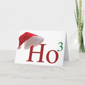 Ho Ho Ho 3 Merry Christmas to the 3rd power Feestdagen Kaart