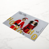 Ho Ho Ho Aangepaste foto prettige feestdagen Kerst (Gedraaid)