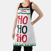 Ho Ho Ho | Aangepaste kerstnaam Schort (Insitu)