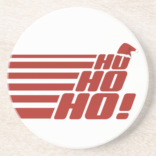 Ho Ho Ho aangepaste onderzetter (Voorkant)