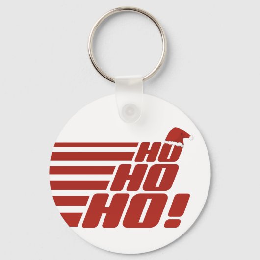 Ho Ho Ho aangepaste Xmas sleutelhanger (Voorkant)