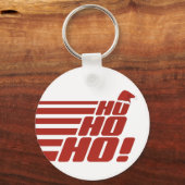 Ho Ho Ho aangepaste Xmas sleutelhanger (Voorkant)