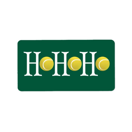 HO-HO-HO - Achtergrond aanpassen Etiket (Voorkant)