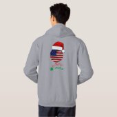 HO HO HO America Hoodie (Achterkant volledig)