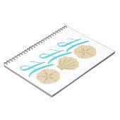 Ho Ho Ho Beach Kerstman en Shell Notitieboek (Linkerzijde)