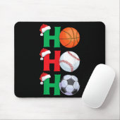 Ho Ho Ho Boys Christmas Srts Basketball Baseball S Muismat (Met muis)
