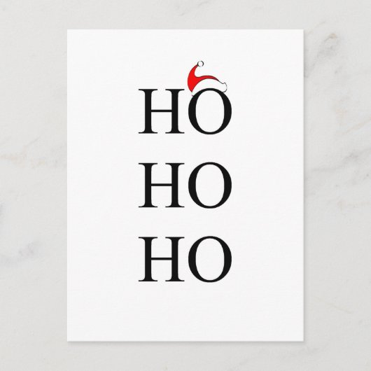 HO HO HO BRIEFKAART (Voorkant)