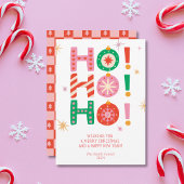 HO! HO! HO! Bright Fun Non-Photo kerst Kaart