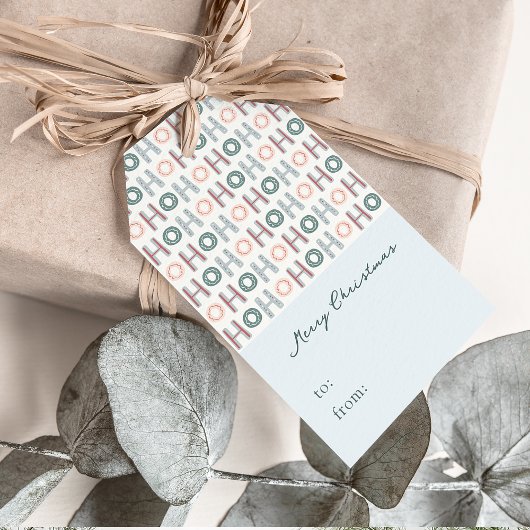 Ho Ho Ho Cadeaubijslage Cadeaulabel