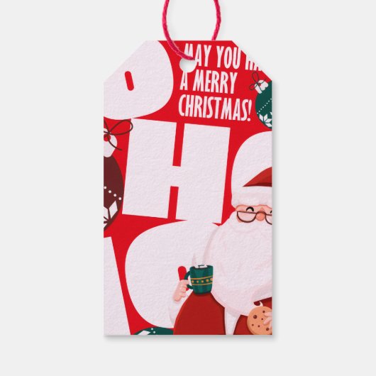 Ho ho ho  cadeaulabel (Achterkant)