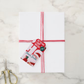 Ho ho ho  cadeaulabel (Met Touw)