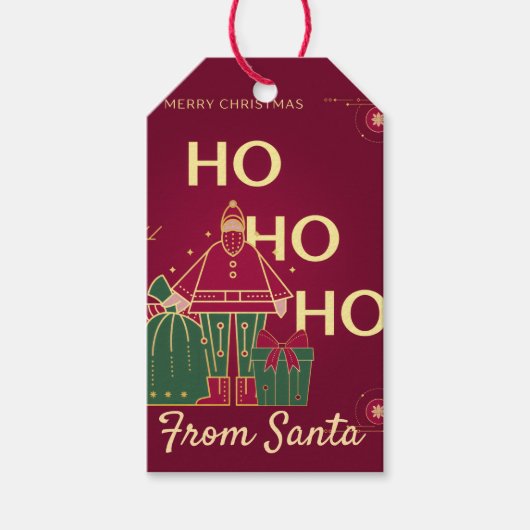 Ho ho ho cadeaulabel (Voorkant)