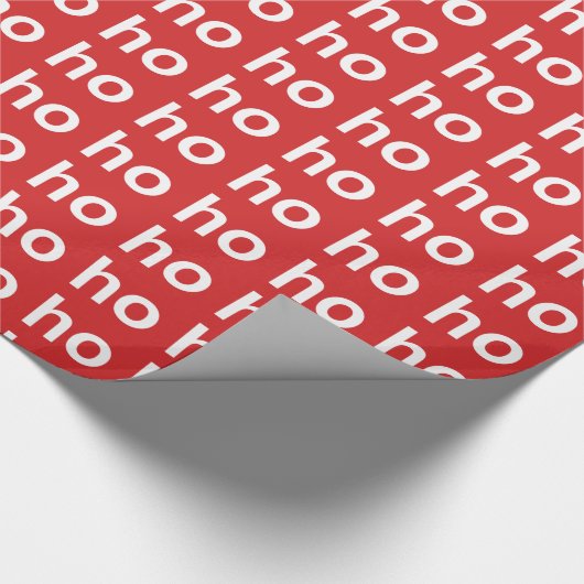 Ho Ho Ho Cadeaupapier (Hoek)
