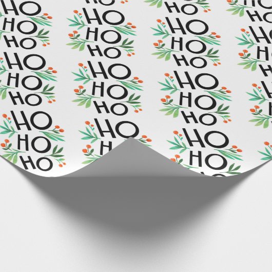 Ho Ho Ho Cadeaupapier (Hoek)