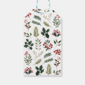 Ho Ho Ho Calligraphy Christmas Cadeaulabel (Achterkant)