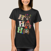 Ho Ho Ho Cavalier King Charles Spaniel Schattige C T-shirt (Voorkant)