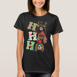 Ho Ho Ho Cavalier King Charles Spaniel Schattige C T-shirt