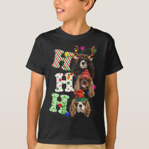 Ho Ho Ho Cavalier King Charles Spaniel Schattige C T-shirt