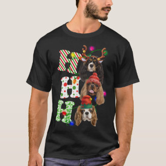 Ho Ho Ho Cavalier King Charles Spaniel Schattige C T-shirt