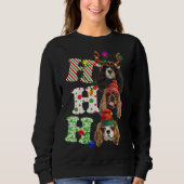 Ho Ho Ho Cavalier King Charles Spaniel Schattige C Trui (Voorkant)