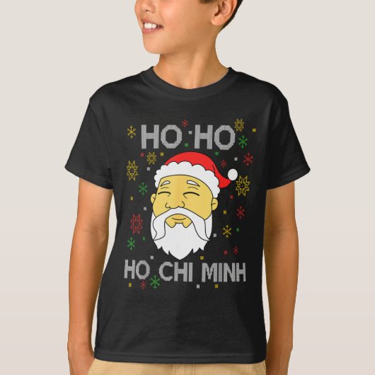 Ho Ho Ho Chi Minh Asian Vietnamese Santa Claus Chr T-shirt (Voorkant)