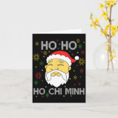 Ho Ho Ho Chi Minh Aziatische Vietnamese Kerstman C Kaart (Gele Bloem)