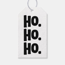 Ho. Ho. Ho. Chic, Edgy & Fun White & Black Cadeaulabel