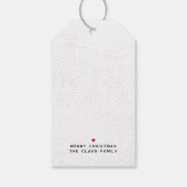 Ho. Ho. Ho. Chic, Edgy & Fun White & Black Cadeaulabel (Achterkant)